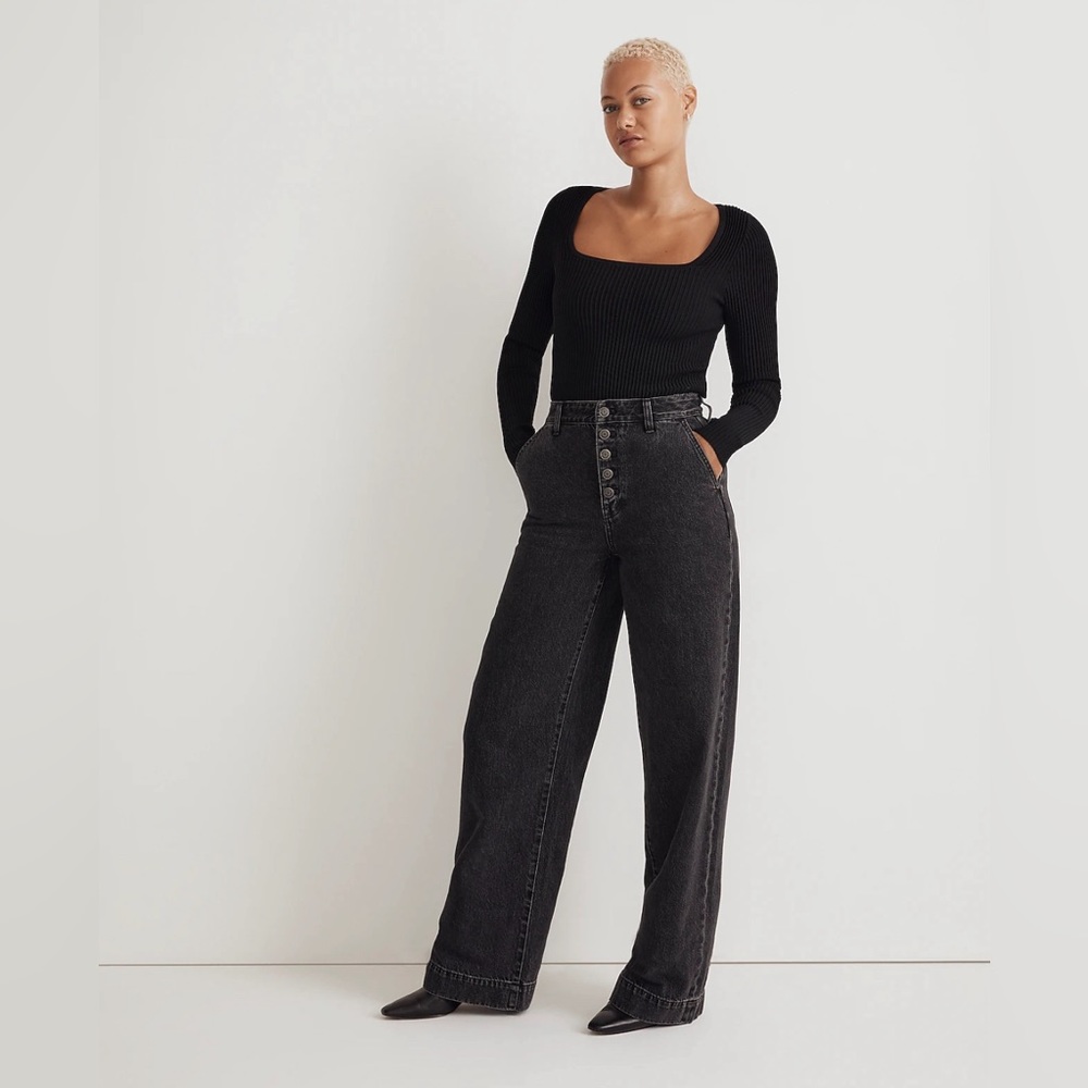 Madewell Curvy Superwide-Leg Jeans